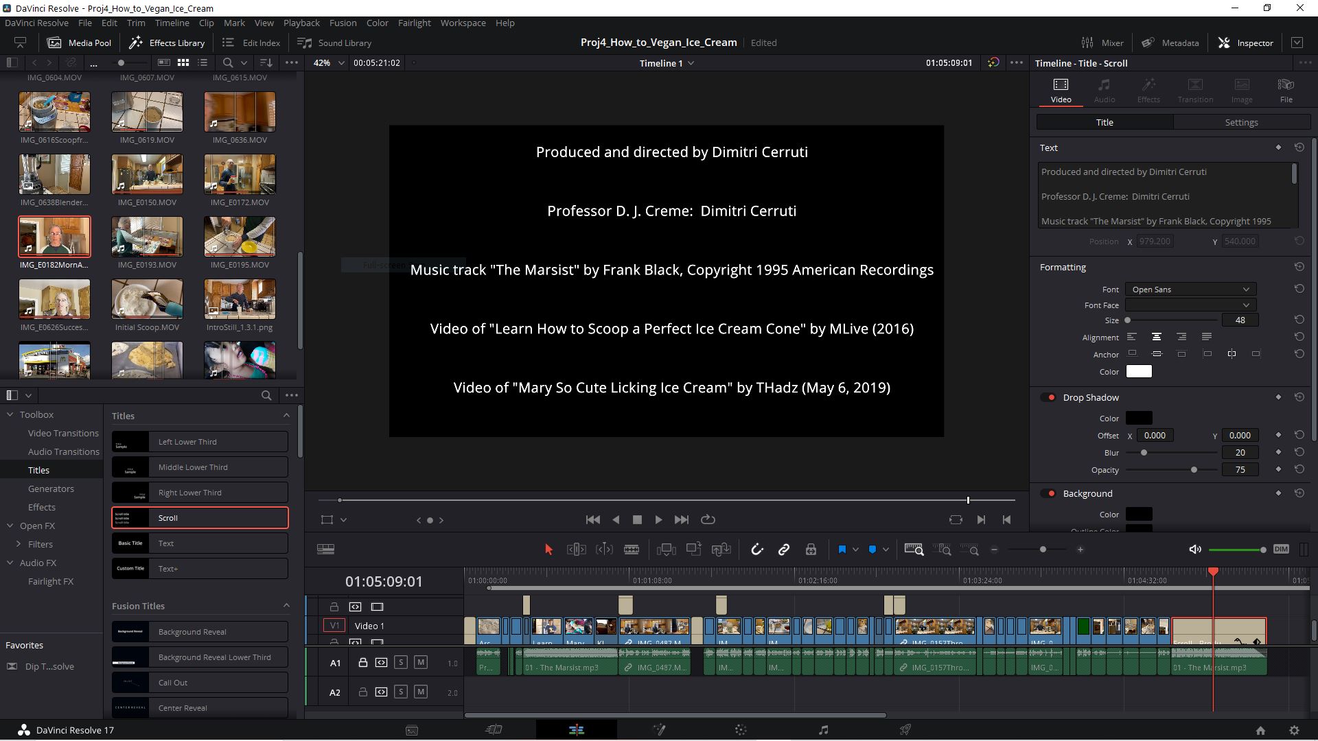 video editing demo